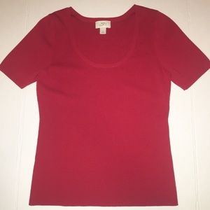 Ann Taylor Loft Red Shirt